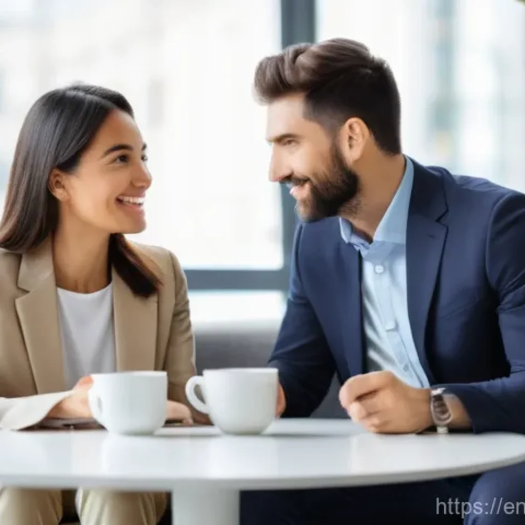 피드백의 빈도와 질 조절하는 법 - **Prompt:** A serene and inviting scene capturing a moment of empathetic feedback delivery. Two adul...