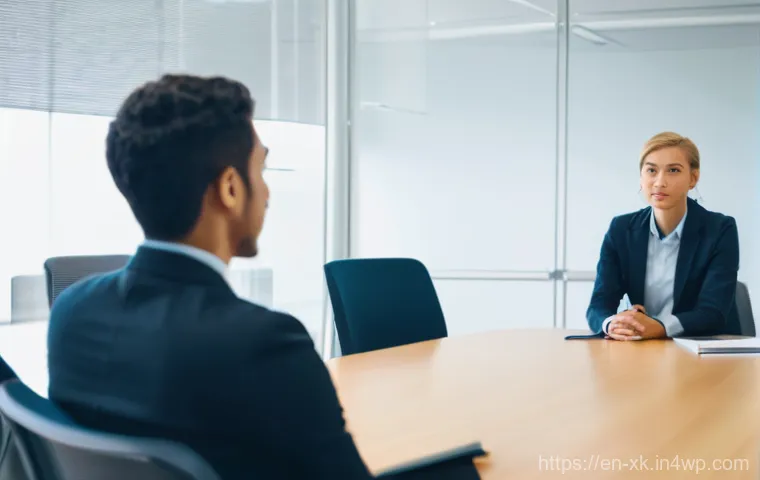 피드백 문화에서의 소통 원칙 - **Prompt:** A diverse group of young professionals in a modern, brightly lit office conference room....