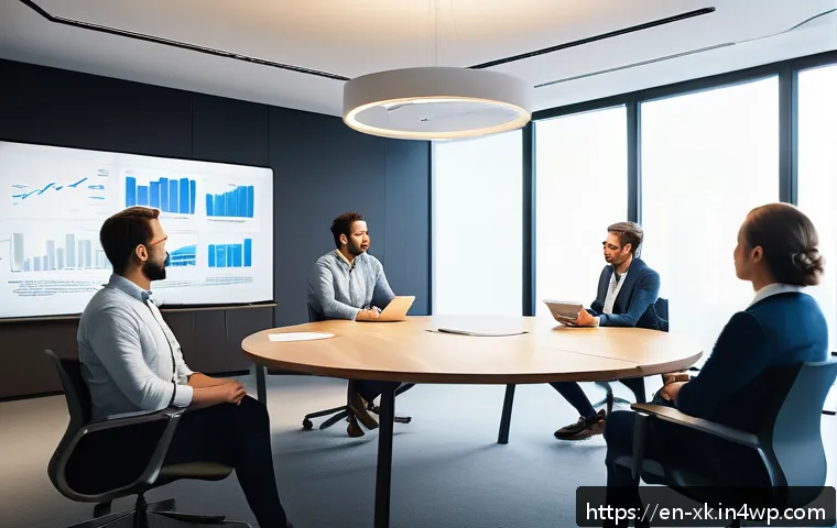 피드백 문화와 다양성의 중요성 - A diverse team of professionals engaged in an open office meeting, showing active listening and coll...